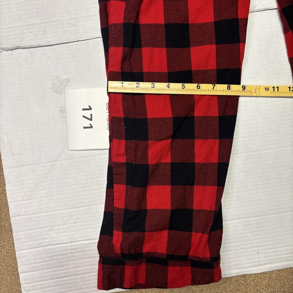 Wondershop Mens Pajama Pants Size L Red Black Buffalo 100% Cotton Lounge Sleep - Picture 4 of 7